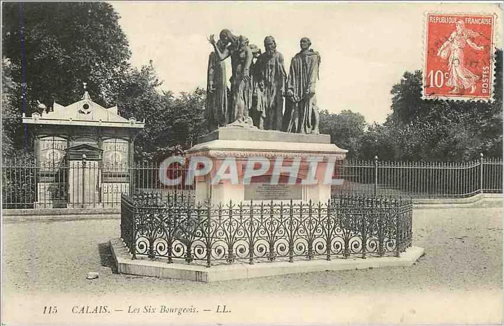 Calais — Os Seis Burgueses — LL. n°115 - Frente