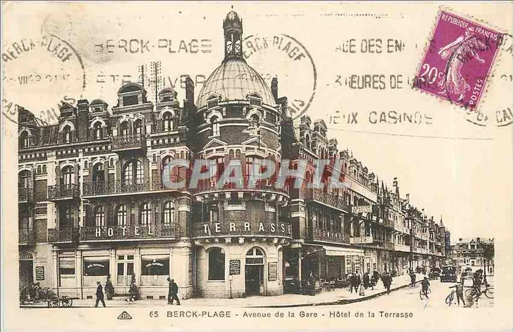 Hôtel de la Terrasse — Berck-Plage — unbekannter Verlag, Seriennummer 65 - Vorderseite