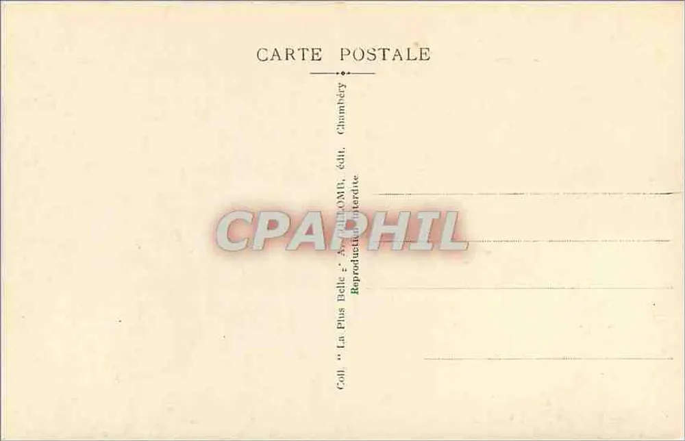 Abbaye d'Hautecombe i Lac du Bourget — Pejzaż panoramiczny — Gimny, nr 1336 - Rewers
