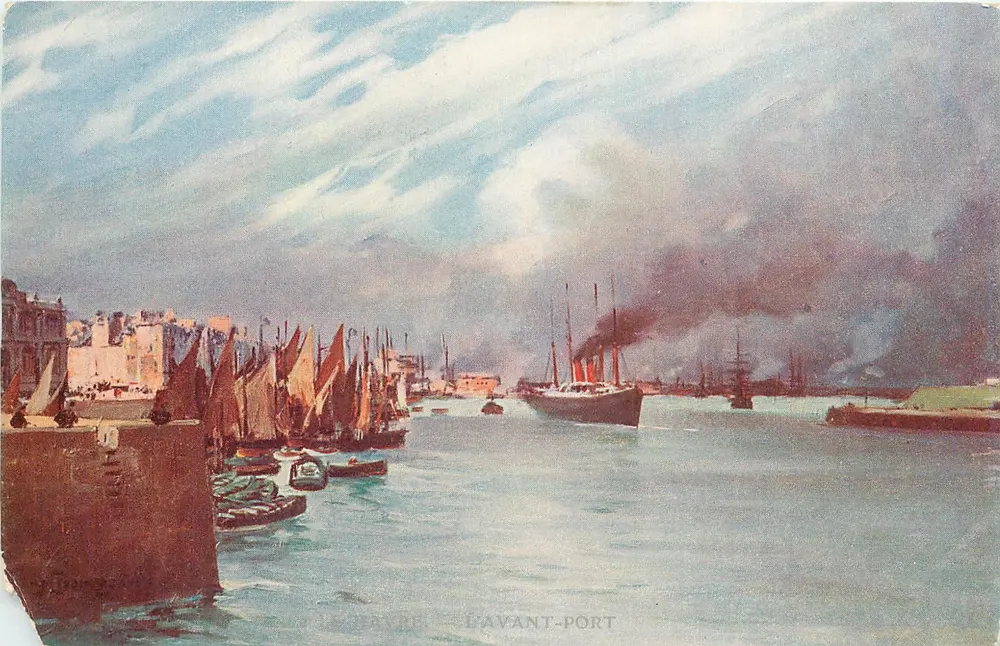 Le Havre — O Porto Anterior — Marge Géroult, Série VI-A-N°1 - Frente