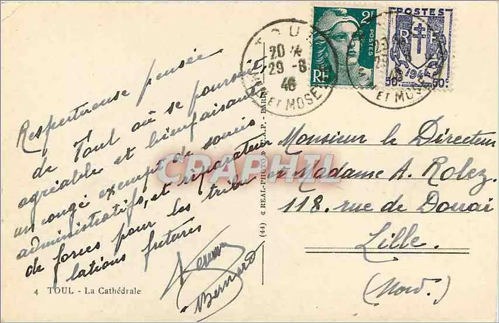 A Catedral de Toul — vista de um claustro — editor A.A. (n°4) - Verso