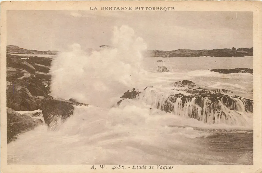 Ondas em Vagues — Estudo de Ondas — A.W. 4056 - Frente