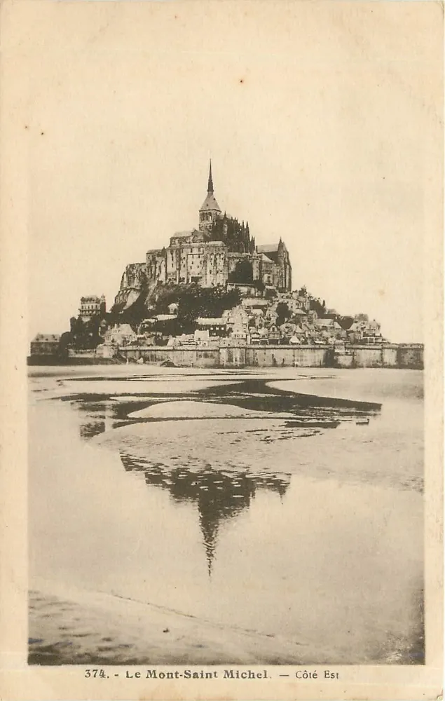 Le Mont-Saint Michel — Côté Est — Laurent-Éditeur - Frente