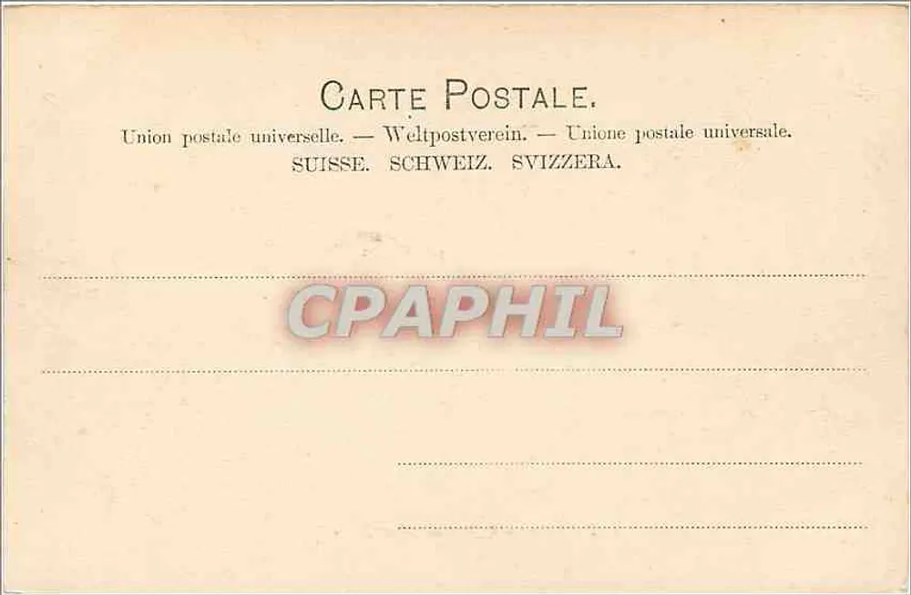 Genebra — Île Rousseau & Pont du Mont Blanc — G. L. M. 42 - Verso