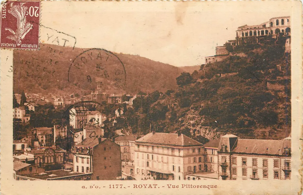 Royat — Vista Pitoresca — g. d'o. n° 1177 - Frente