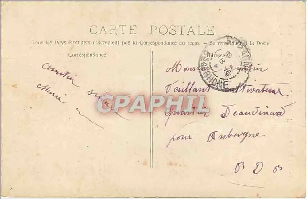 Forêt de La Sainte Baume - De la Grotte au Canapé — P. Ruat, Édit - Marseille, n°699 - Verso