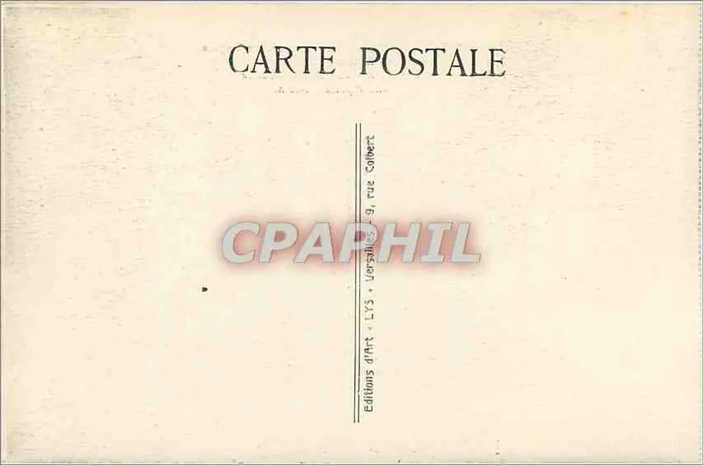 Versailles — Königliche Allee und Apollo-Becken — Éditions d'Art Colbert - Rückseite