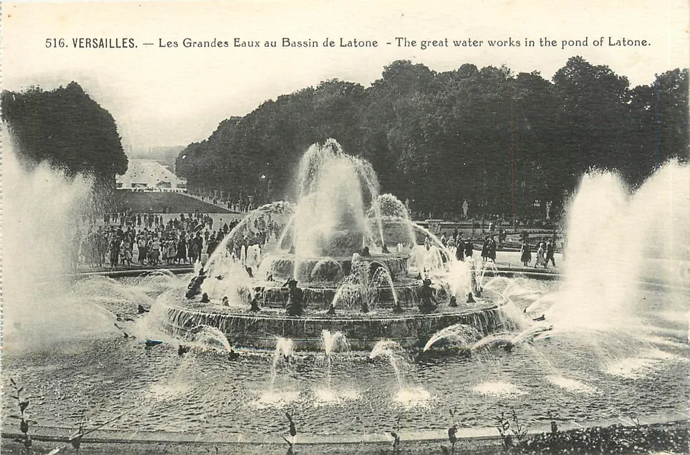 Versailles — Les Grandes Eaux au Bassin de Latone — Éditions d'Art, 516 - Recto