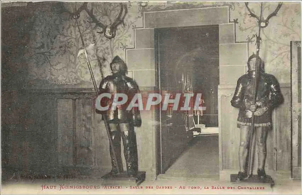 Haut-Kœnigsbourg (Alsace) — Salle des Gardes et Salle des Chevaliers — éditeur non identifié - Recto
