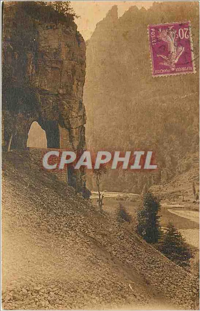 Gorges du Tarn — La route à la sortie des Détroits — Éditeur Toulouse, n°4 - Recto