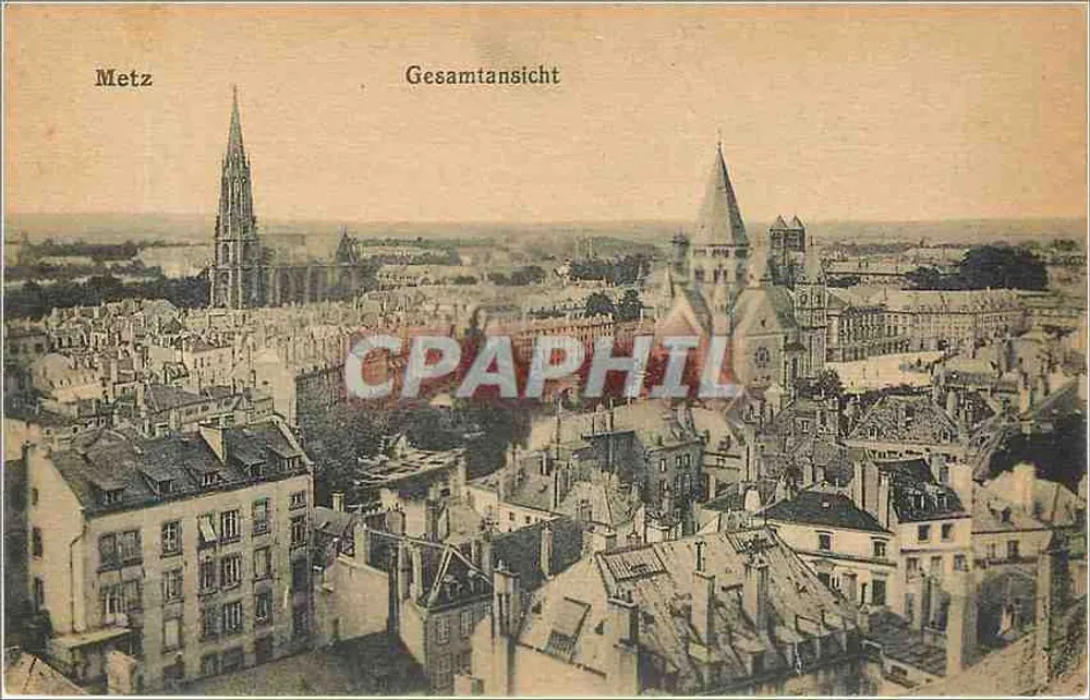 Metz — Vista geral — Ku stverlag Klingsheim & Co. No. 115 - Frente