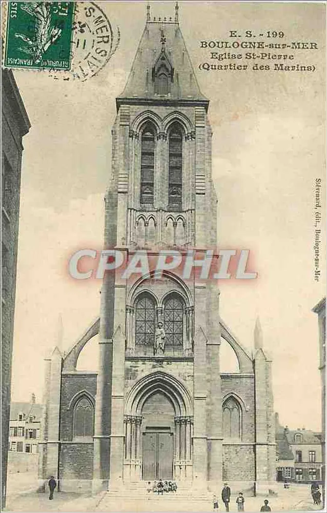 St. Peterskirche — Viertel der Marines — Verlag Séverand, Boulogne-sur-Mer - Vorderseite