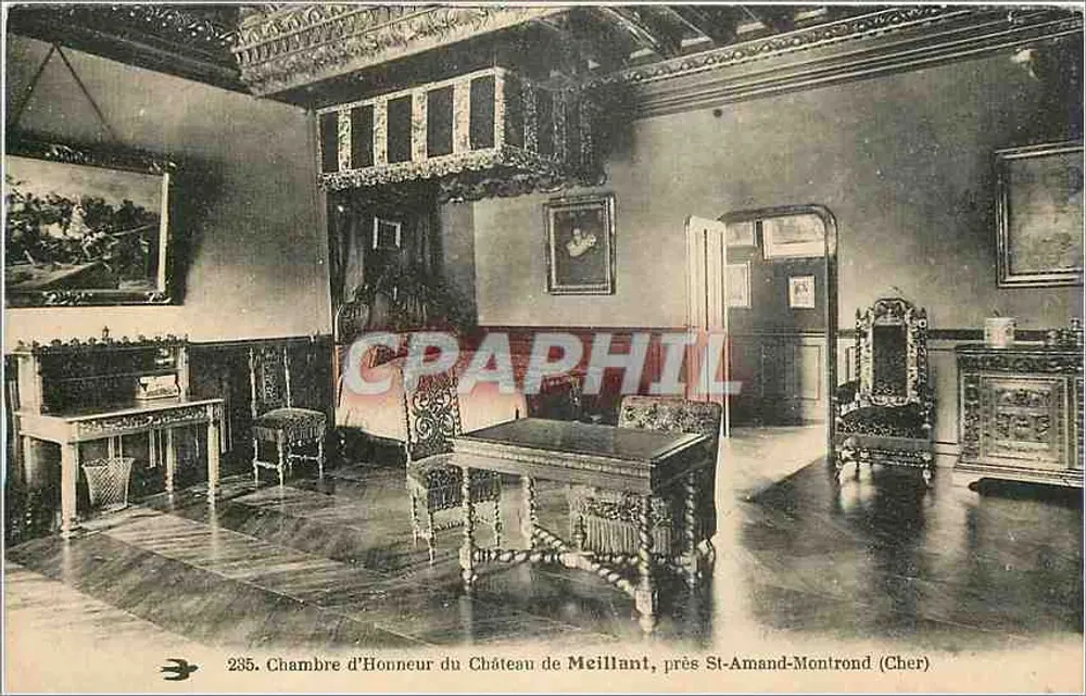 Ehrenzimmer des Schlosses Meillant — nahe St-Amand-Montrond (Cher) — n° 235 - Vorderseite