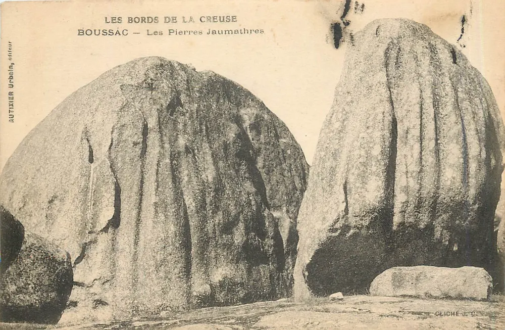 Les Bords de la Creuse — Les Pierres Jaumathres — Autixier, éditeur - Recto