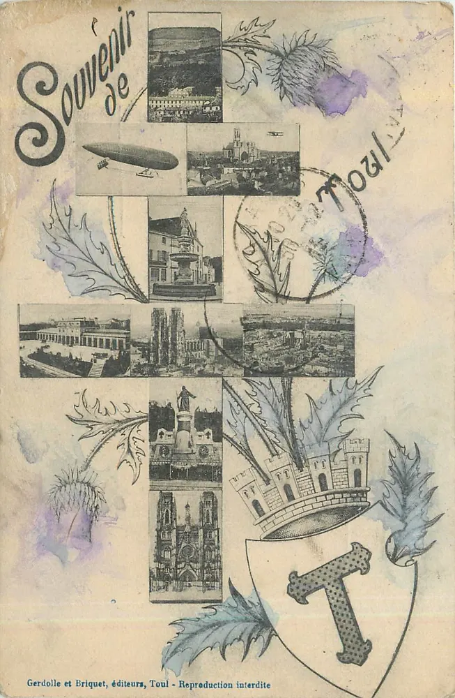 Toul — Lembrete de Toul — Gerdolle e Briquet, editores - Frente