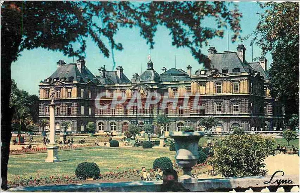 Palast von Luxembourg — Ausblick aus den Gärten — Lyna - Vorderseite