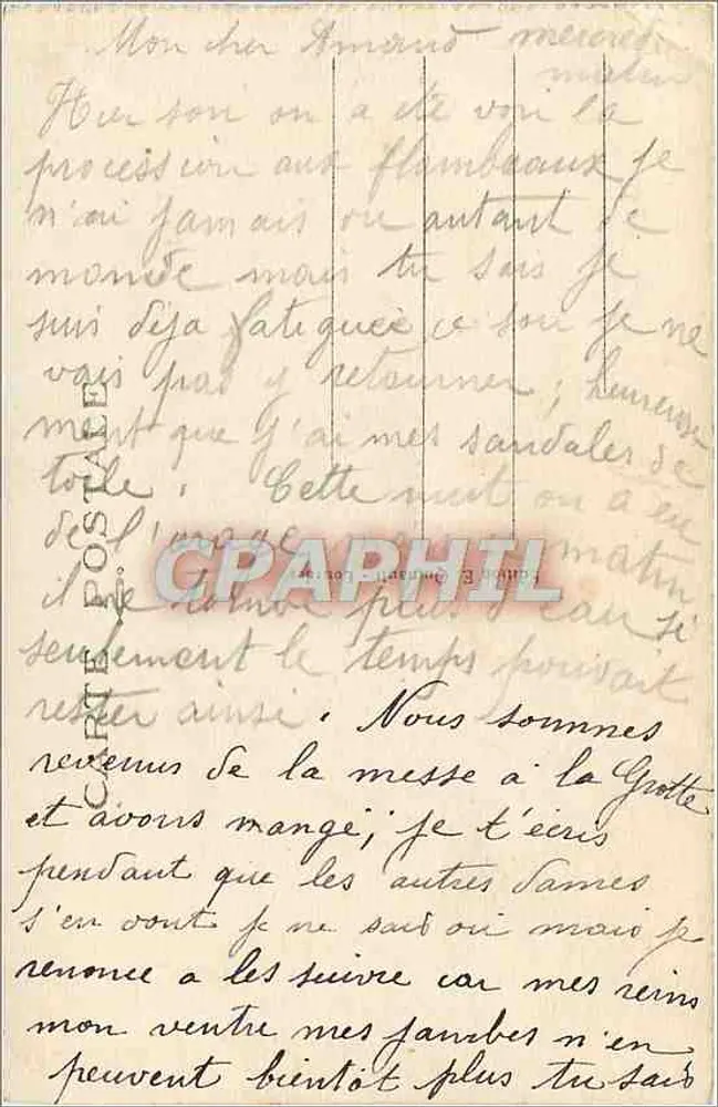 Maison Paternelle de Bernadette Soubirous — Lourdes — éditeur anonyme, n° 85 - Verso