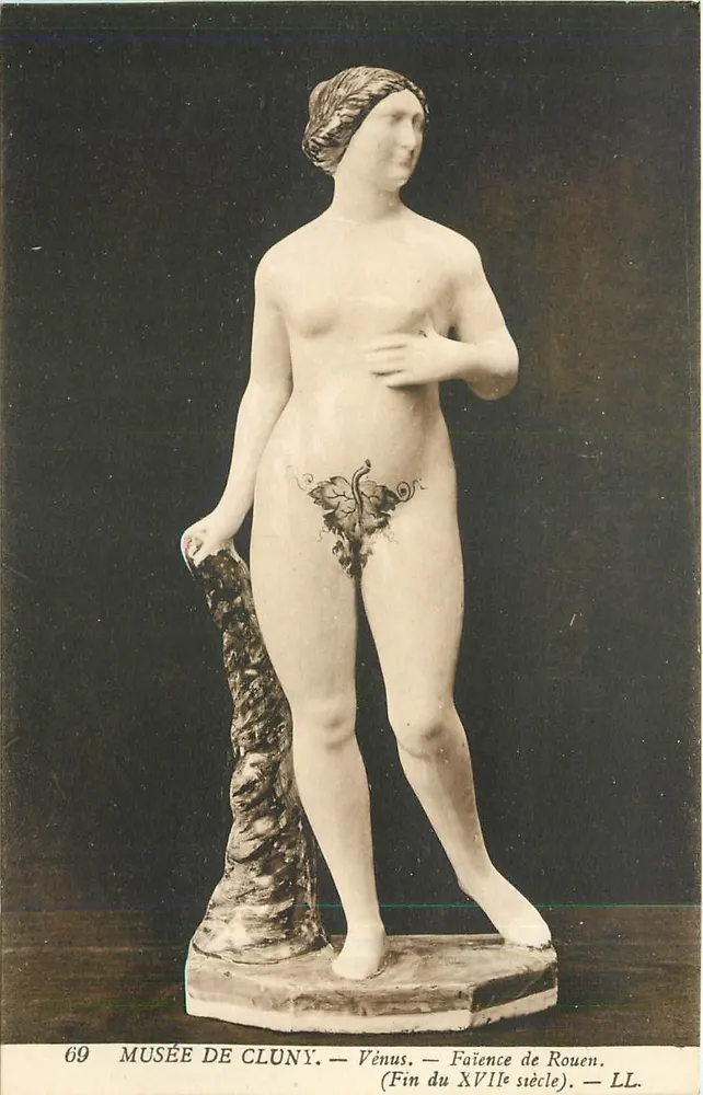 Vênus — Faiança de Rouen — Fim do século XVII — Museu de Cluny — LL. — n°69 - Frente