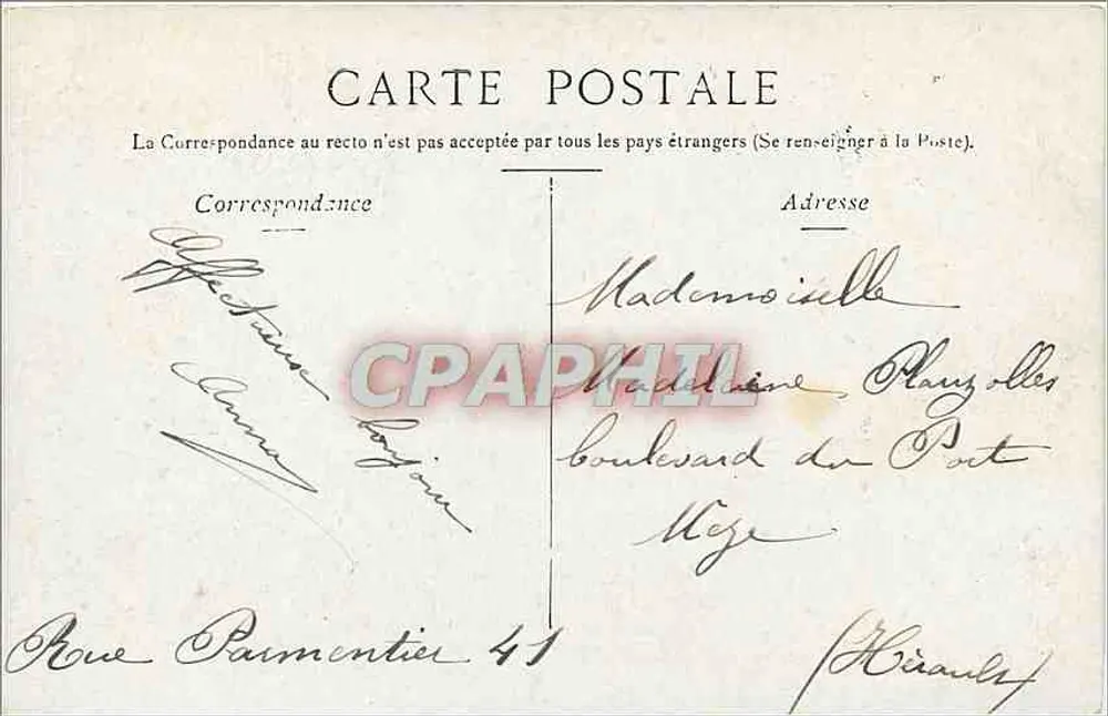 Lyon. — PALAIS DE JUSTICE. — STAERCK, PARIS - Verso