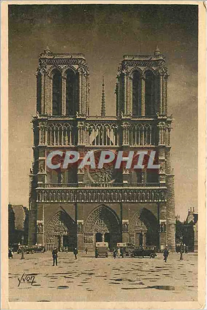 Notre-Dame de Paris — fachada — Yvon - Frente