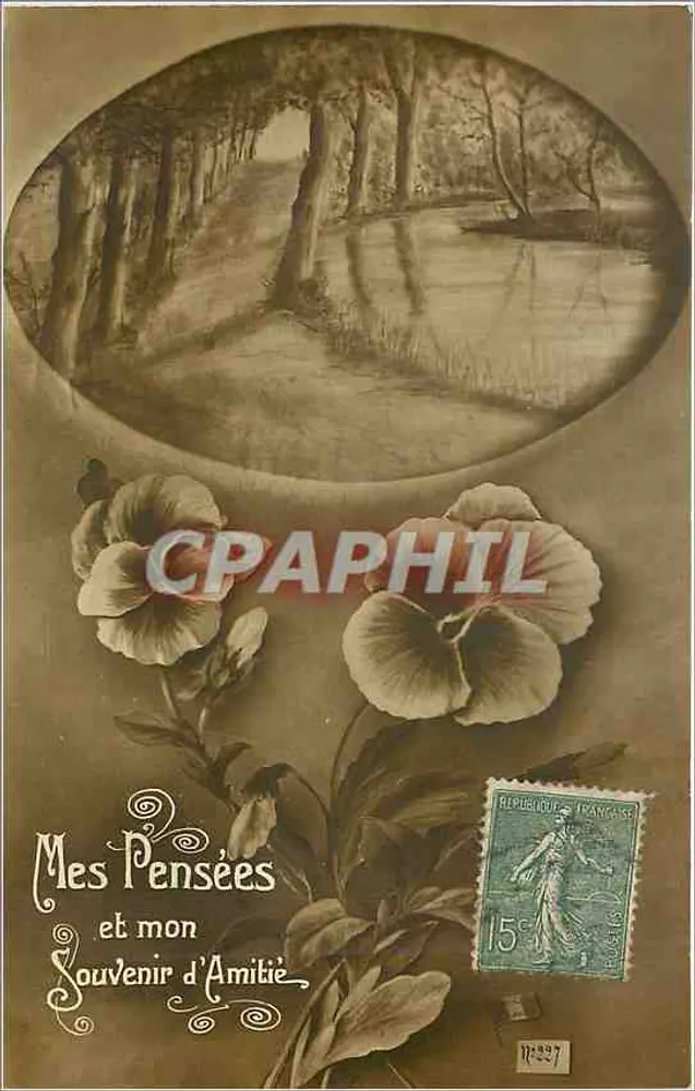 Forest and Flowers — My Thoughts and My Memory of Friendship — Publisher not visible, no. 897 - Front