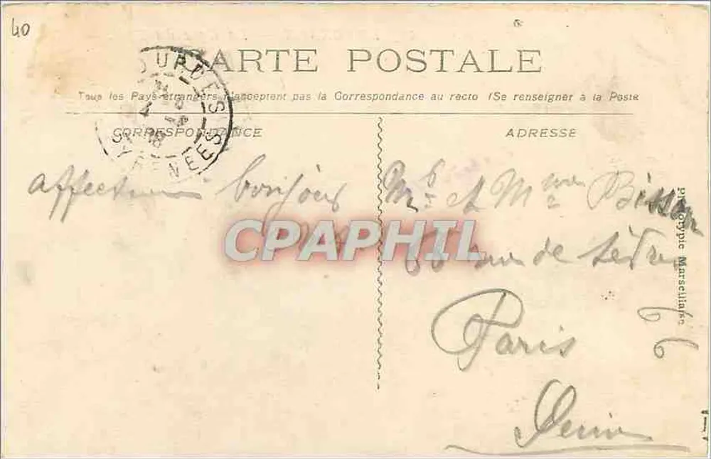 Bordeaux — A Estação do Meio-Dia — Li. 48 - Verso