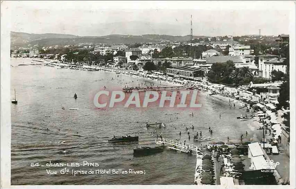 Juan-les-Pins — Allgemeiner Blick vom Hotel Bellas Rives — Edition Art Munier - Vorderseite