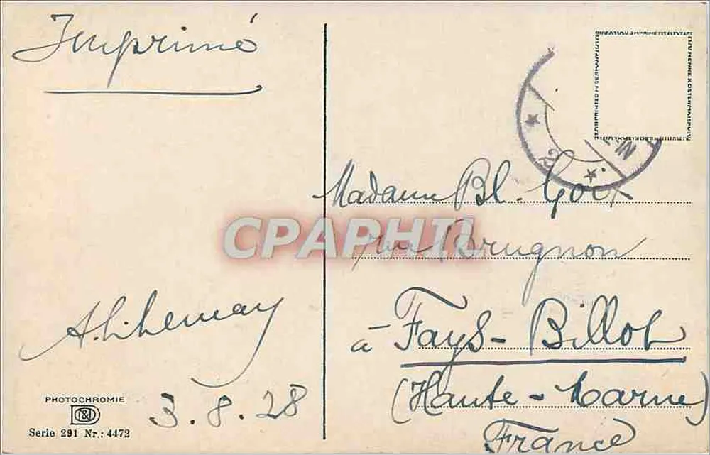 वोलेंडम में एक बच्चा - फोटोक्रोम - श्रृंखला 291, संख्या 4472 - पीछे