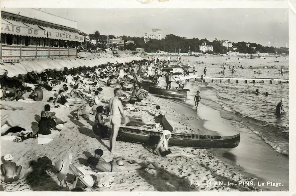 Juan-les-Pins — A Praia — Edições S. L. Lambert (A.-M.) - Frente