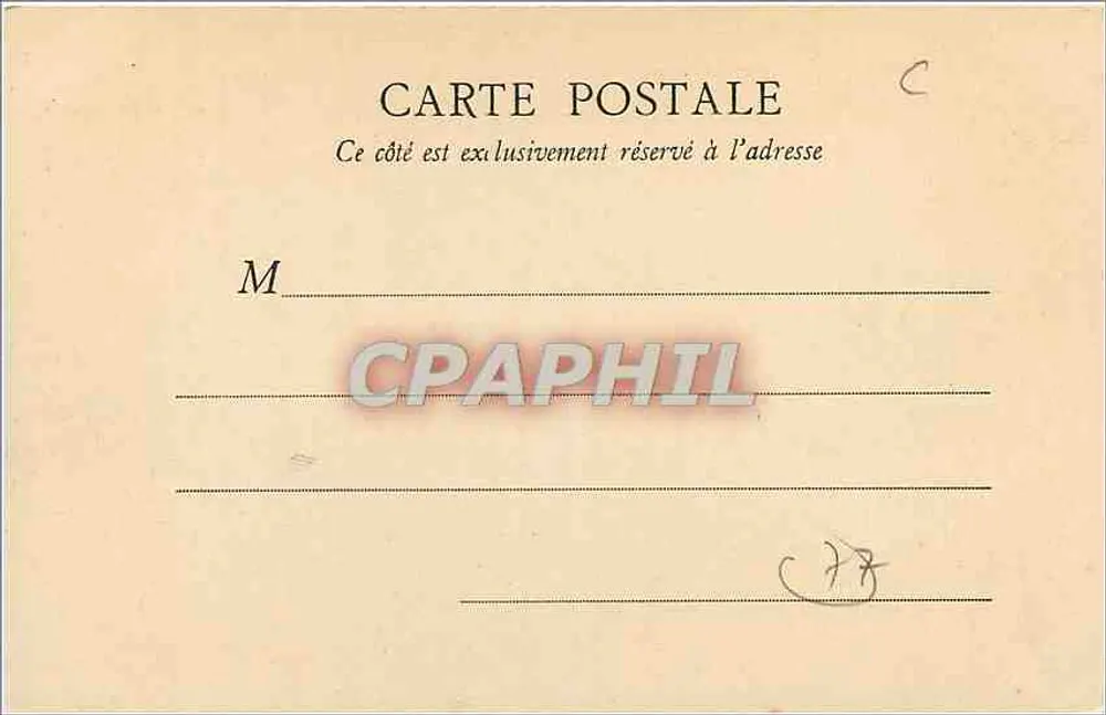 Fontainebleau — Ansicht vom Calvaire-Kreuz — E. E. Paris, Nr. 207 - Rückseite