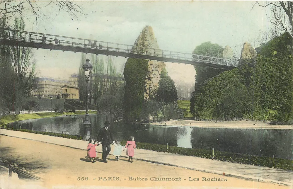 Buttes Chaumont - Os Rochos — Paris — n° 559 - Frente