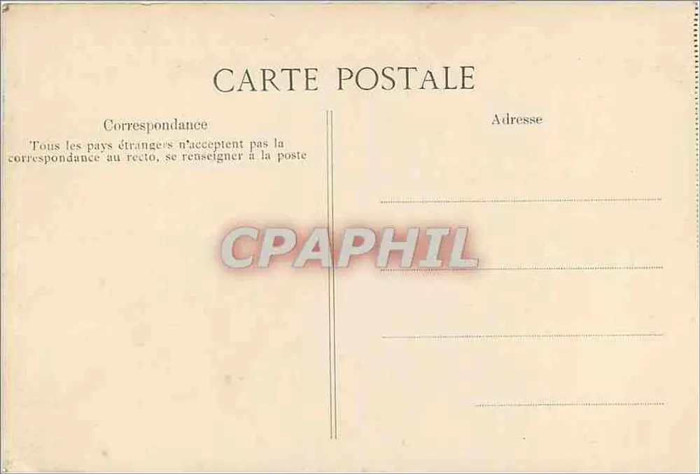 Schloss Fontainebleau — Weg im englischen Garten — Verlag E.D. n°399 - Rückseite