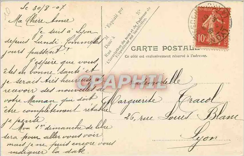 Crianças brincando na praia — V.P. Paris — n° 1000 - Verso