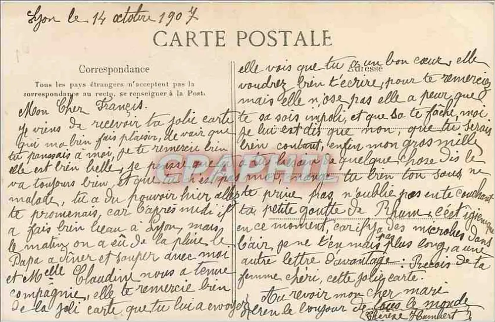 Causette no poço — cena de vida — editor C.D. (verso) n° não visível - Verso
