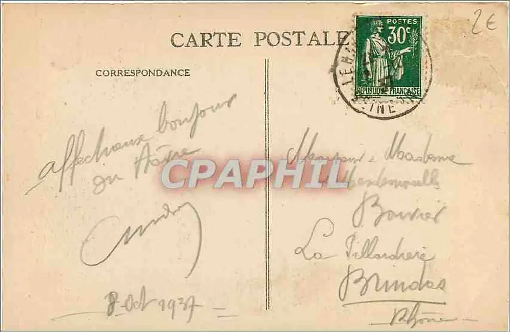 Le Havre — Calçadão de Orléans — C. M., Le Havre - Verso