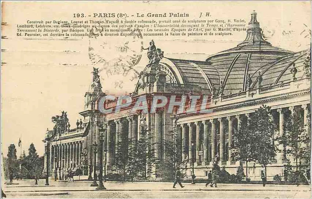 Paris (8e) - O Grande Palácio — J.H. Ed. Fournier - Frente