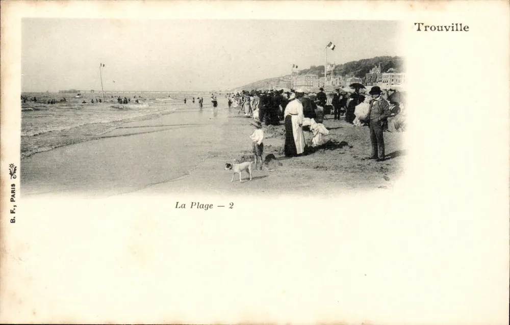 Trouville — A Praia — B. F. Paris, n°2 - Frente