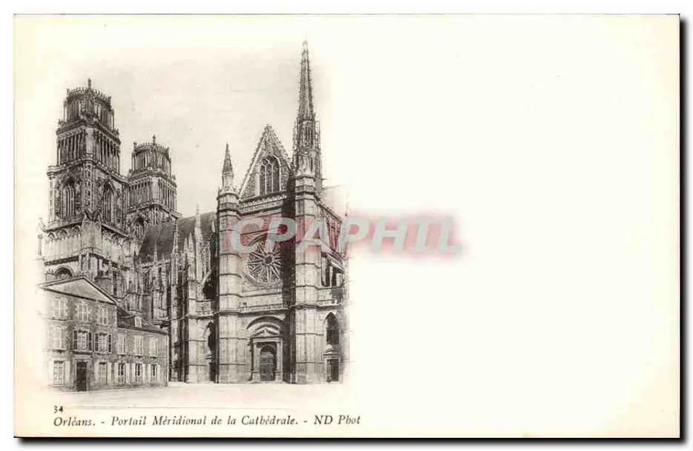 Orléans - Portail Méridional de la Cathédrale — ND Phot, n°34 - Recto