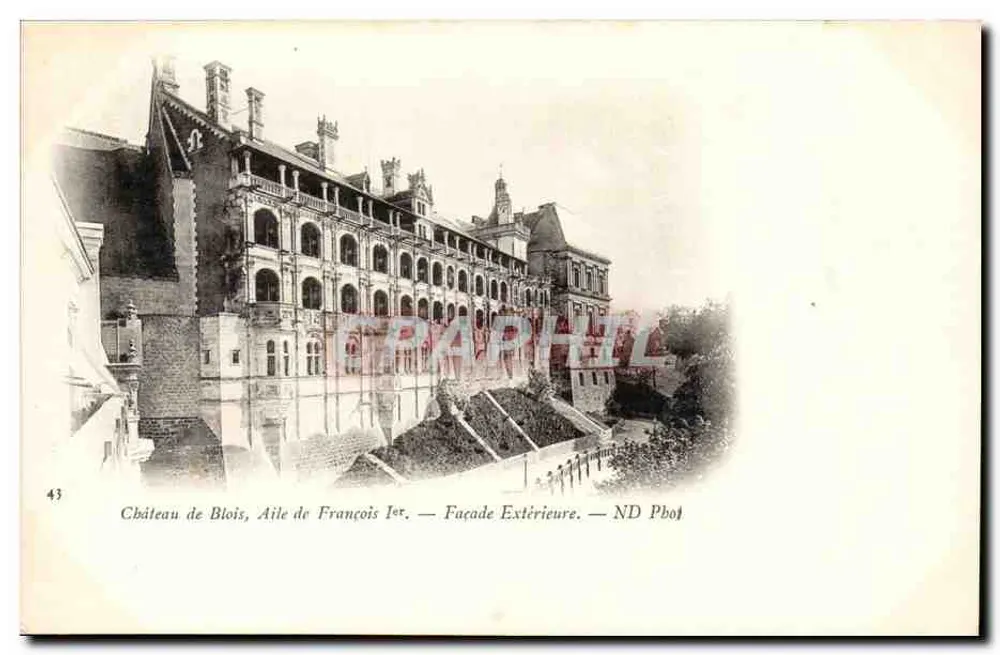 Schloss Blois, Flügel von François I — Außenfassade — ND Pbo - Vorderseite