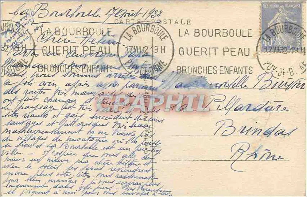 Der MONT-DORÉ — Tal der Dordogne und Kette des Sancy — Verlag: Seriennummer 878 - Rückseite