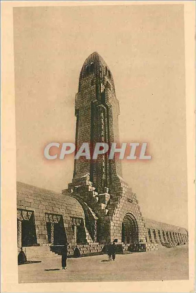 Ossuário e Farol de DOUAUMONT — Ossuário e Farol de Douaumont — Héloïse Gravure, Nancy - Frente