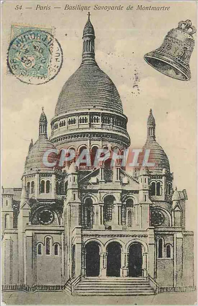 Paris — Basilique Savoyarde de Montmartre — Phot. Monnier Paris, n°54 - Recto
