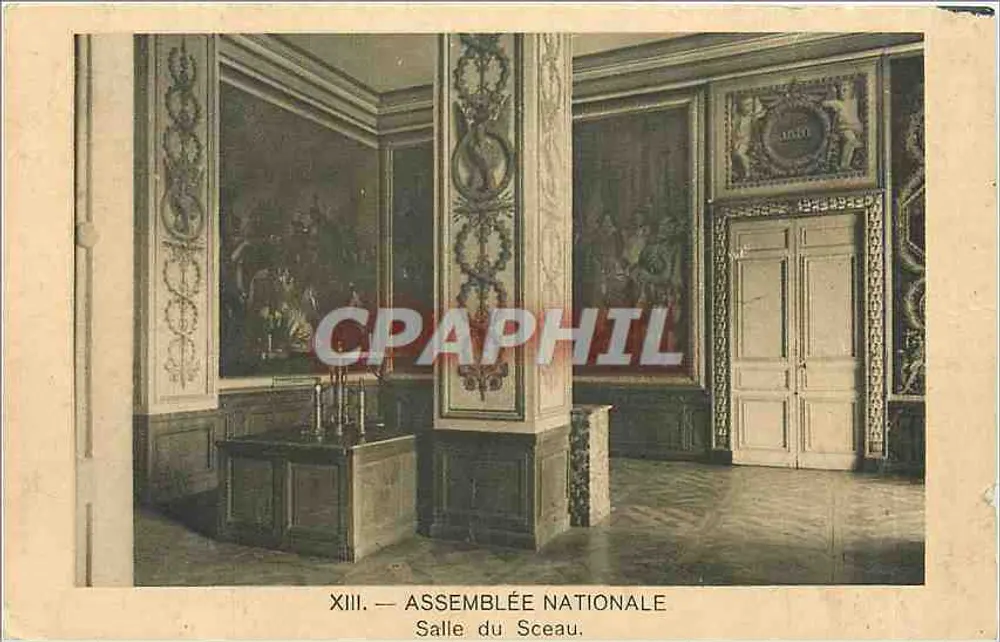 Sala del Sigillo — Assemblea Nazionale — Edit. d'Art Pepper - Recto