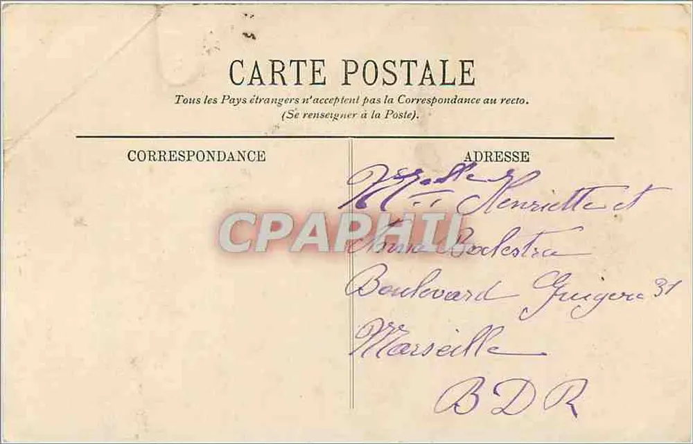 La Rochelle — L'Hôtel de Ville — Éditeur LL, n° 90 - Verso
