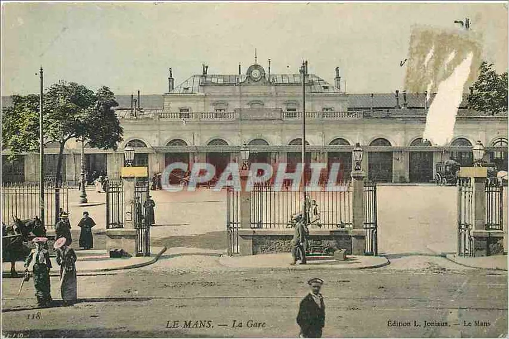 Le Mans — A Estação — Edição L. Joniaux, Le Mans - Frente