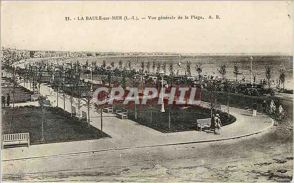 La Baule-sur-Mer — Allgemeiner Blick auf den Strand — A. B. - Vorderseite