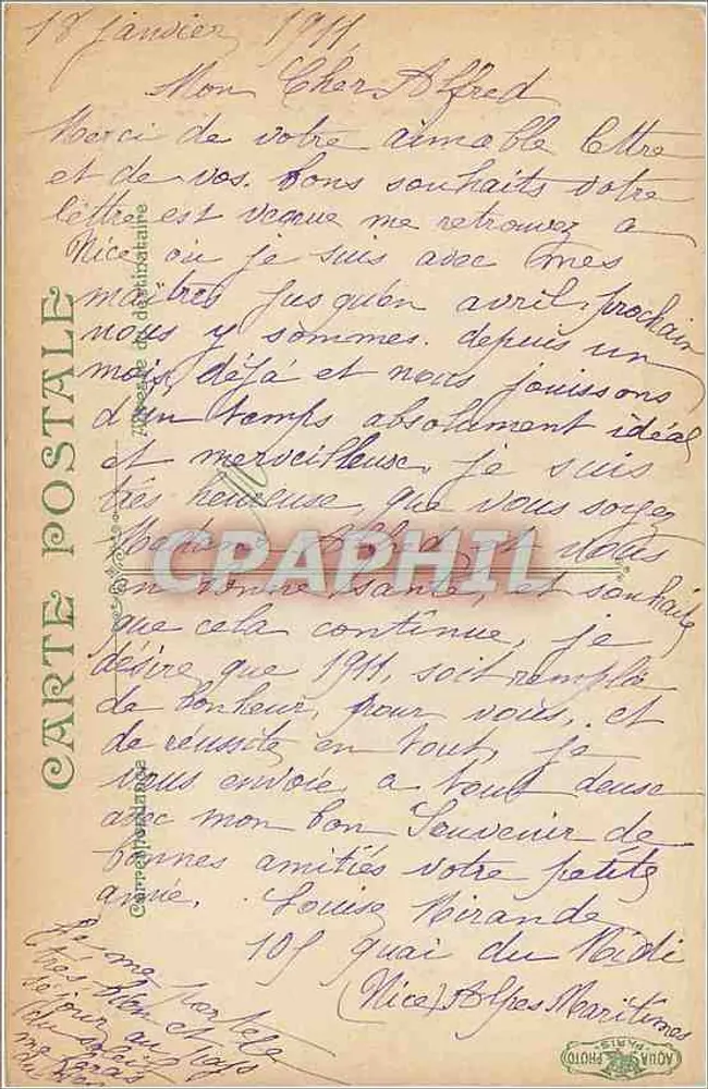 Nizza, Montboron — vista presa dal Castello — Editore L'VKEP, n°21 - Verso