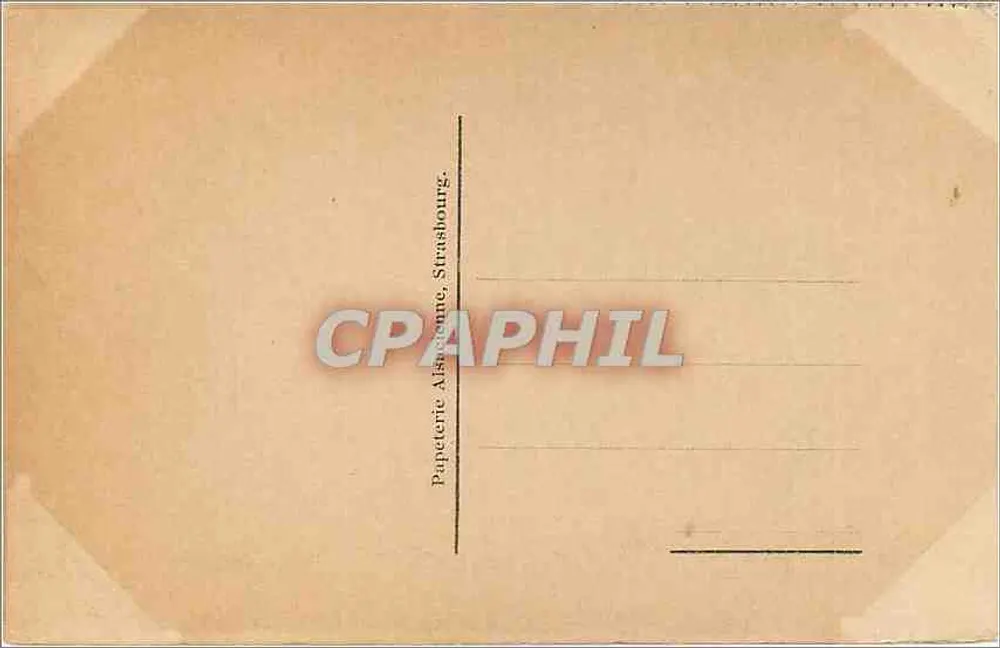 Strasbourg — Vieux Marché aux Poissons — Papeterie Alsacienne, Strasbourg - Verso