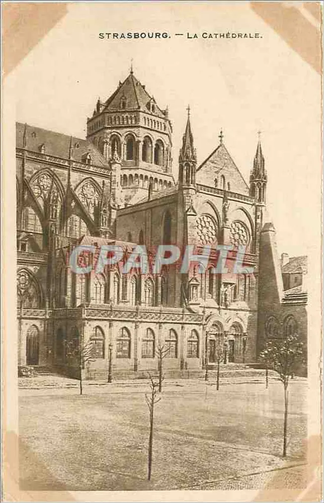 Estrasburgo — A Catedral — Papeterie Alsace, Estrasburgo - Frente