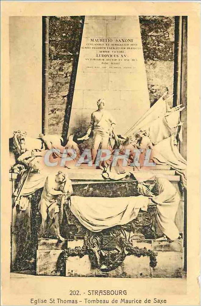 Tombeau de Maurice de Saxe — Église St Thomas — Strasbourg - Recto